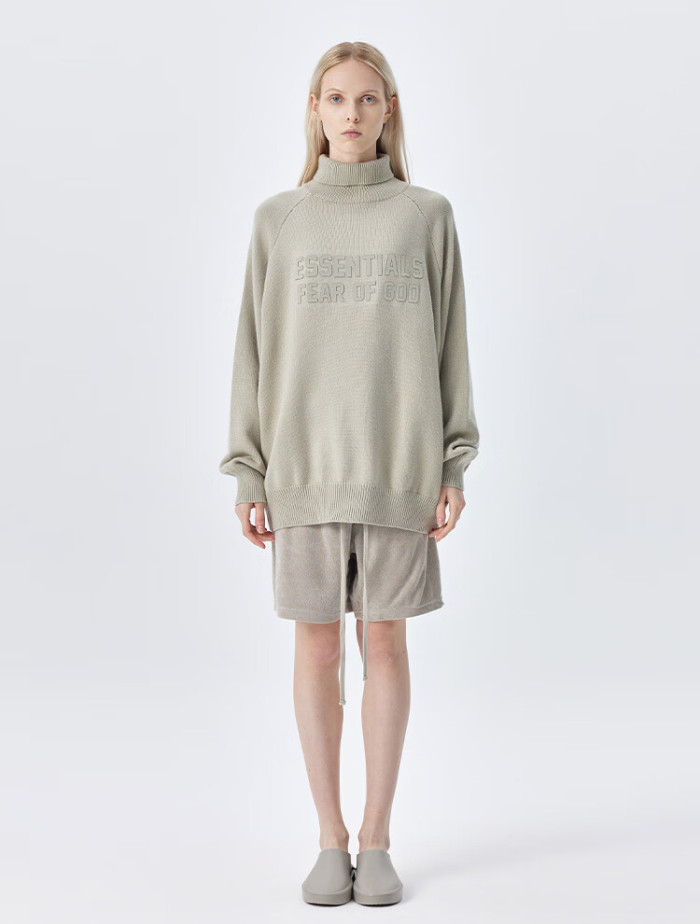 FEAR OF GOD ESSENTIALS 23 double stitch turtleneck sweater