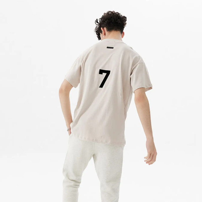 FOG FEAR OF GOD Season 7 main line 7-word loose casual T-shirt white
