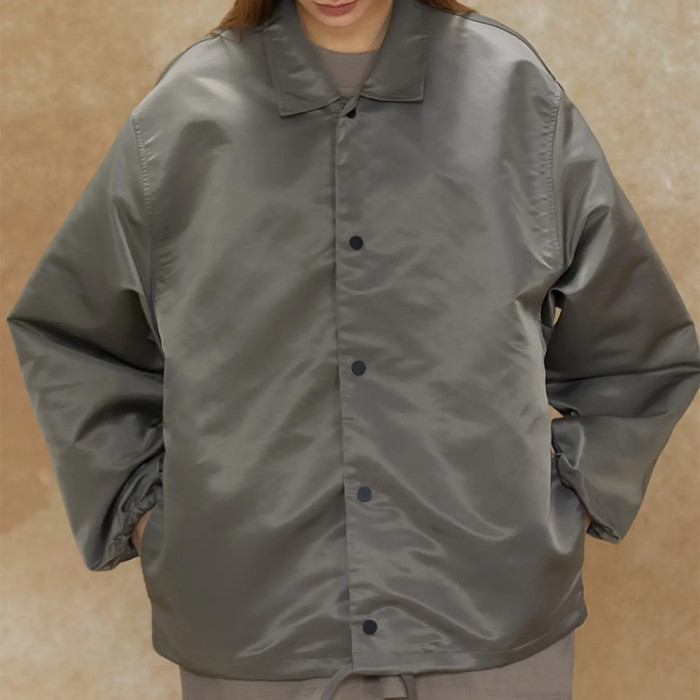 FOG FEAR OF GOD ESSENTIALS casual jacket 22 multi-line double row flocking coach jacket