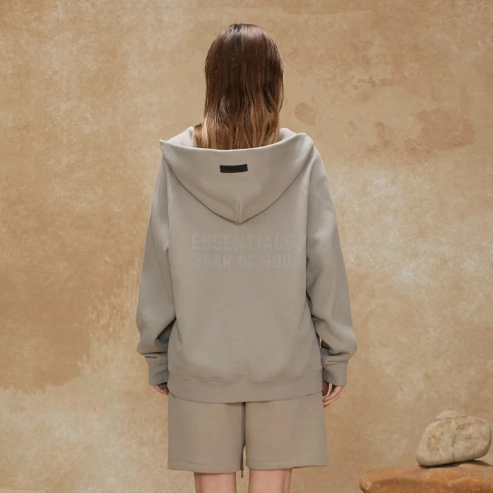 FOG FEAR OF GOD 22 double-line cardigan jacket ESSENTIALS casual loose hooded sweatshirt