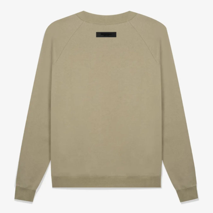 FOG FEAR OF GOD double thread small label flocking round neck sweatshirt ESSENTIALS casual top