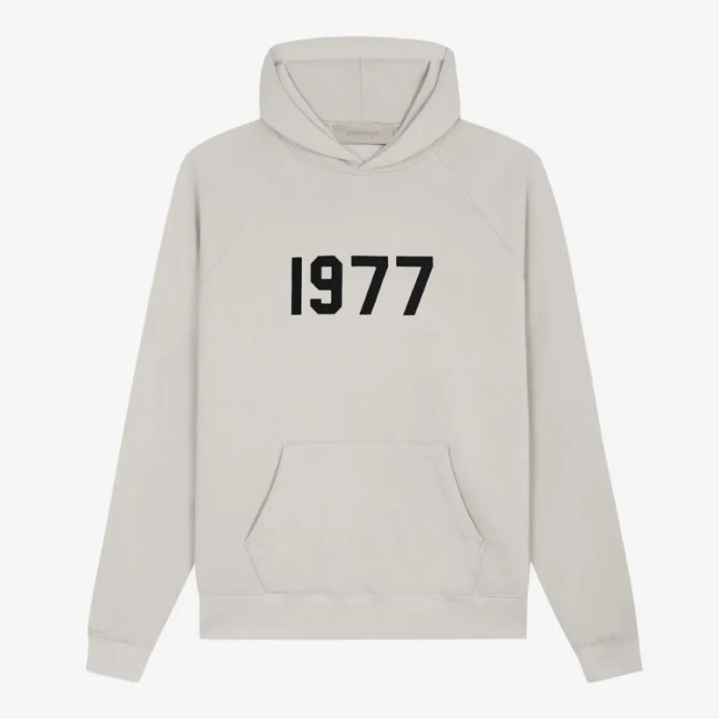 FOG FEAR OF GOD 22 double line 1977 flocked hoodie ESSENTIALS hooded sweatshirt