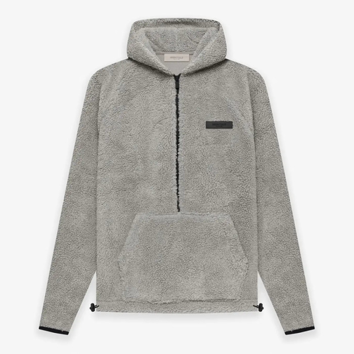FOG FEAR OF GOD 22 multi-threaded half-zip cotton ESSENTIALS casual sherpa hoodie