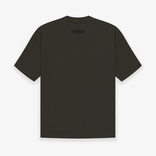 FOG FEAR OF GOD 23 ESSENTIALS double line single row printed T-shirt light black