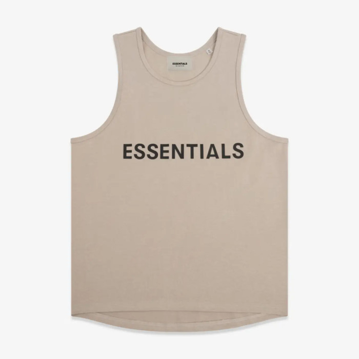 FOG FEAR OF GOD vest ESSENTIALS casual loose bottoming shirt Khaki