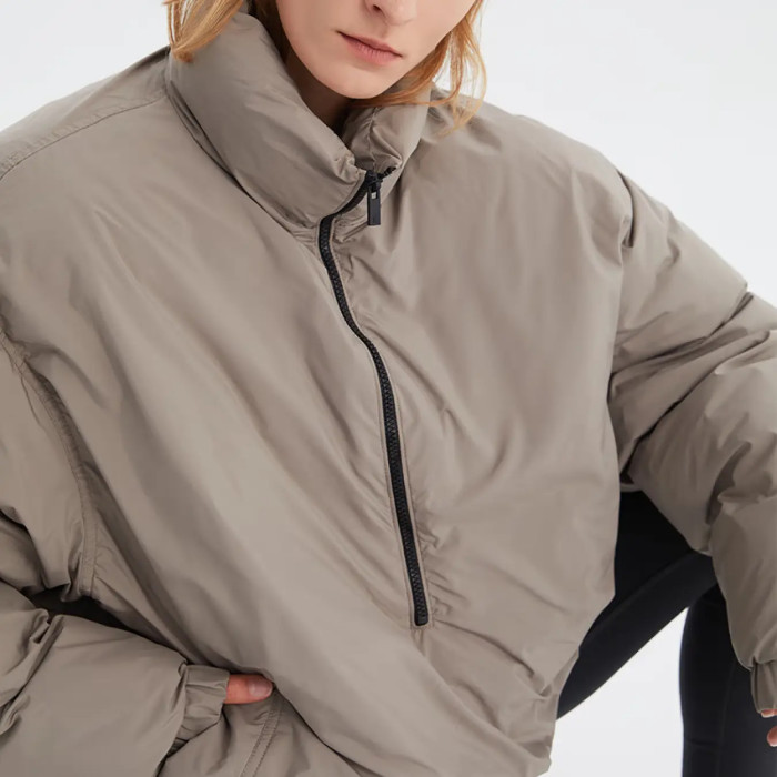 FOG FEAR OF GOD 22 multi-threaded half-zip cotton ESSENTIALS winter thickened jacket