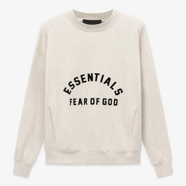 FOG FEAR OF GOD 23 double line semi-arc round neck sweatshirt ESSENTIALS casual top