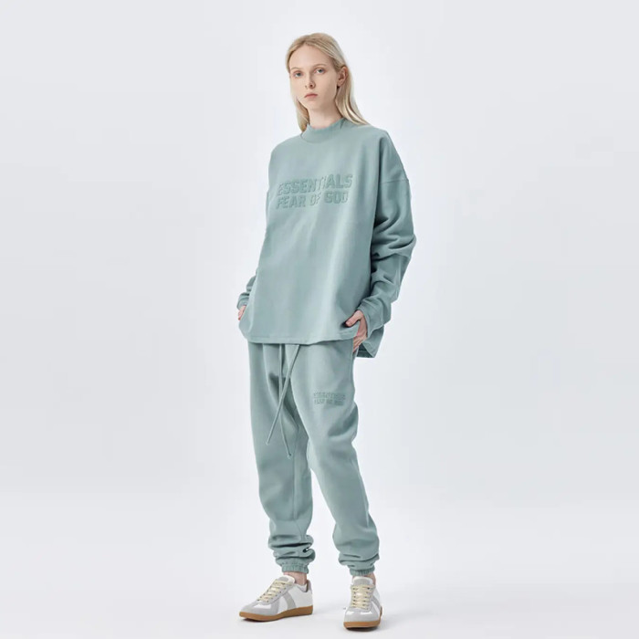 FOG FEAR OF GOD 23 double line hemless round neck sweatshirt ESSENTIALS simple top