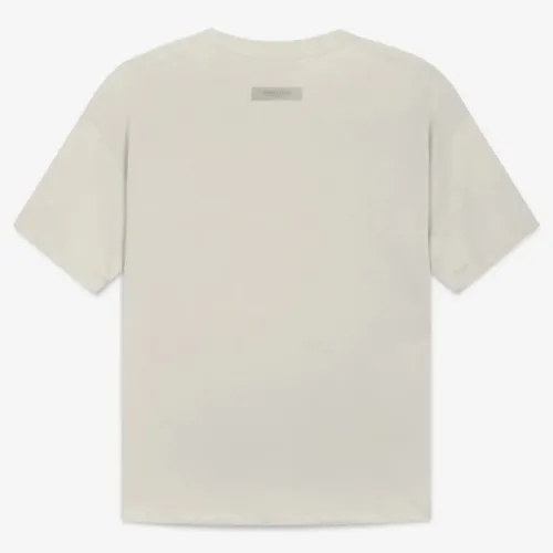 FOG FEAR OF GOD 22 ESSENTIALS double line single row flocking loose T-shirt wheat-colored