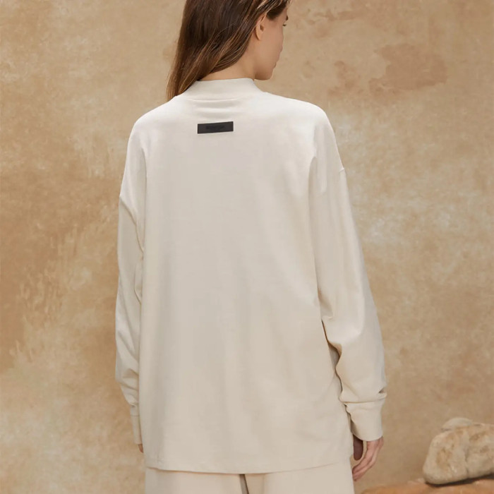 FOG FEAR OF GOD Essentials casual bottoming shirt 22 renewal long sleeves white