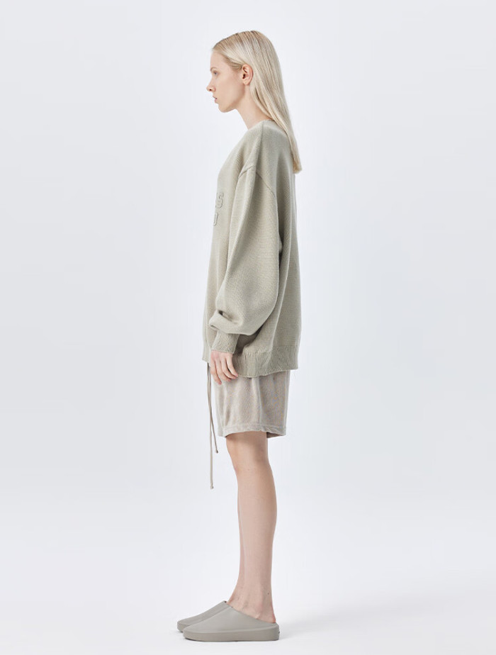 FOG FEAR OF GOD ESSENTIALS 23 Multi-stitch henley neck sweater