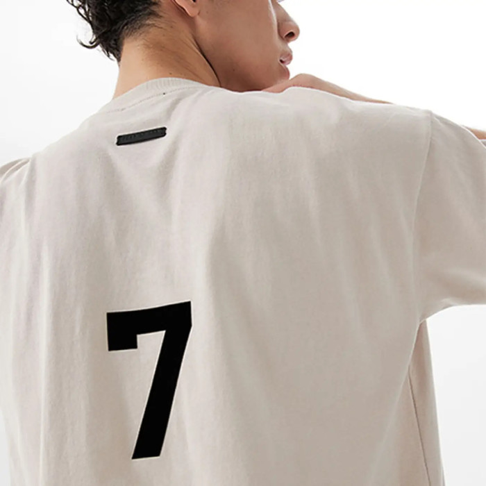 FOG FEAR OF GOD Season 7 main line 7-word loose casual T-shirt white
