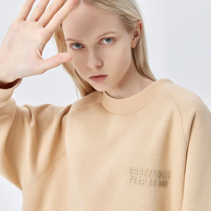 FOG FEAR OF GOD ESSENTIALS double line 23 letters simple round neck sweatshirt