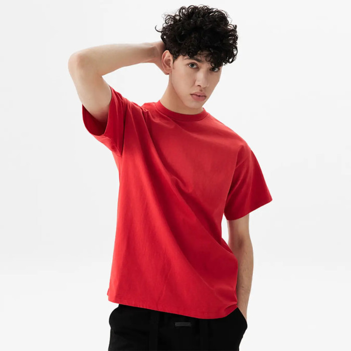 FOG FEAR OF GOD Season 7 main line 7-word loose casual T-shirt red