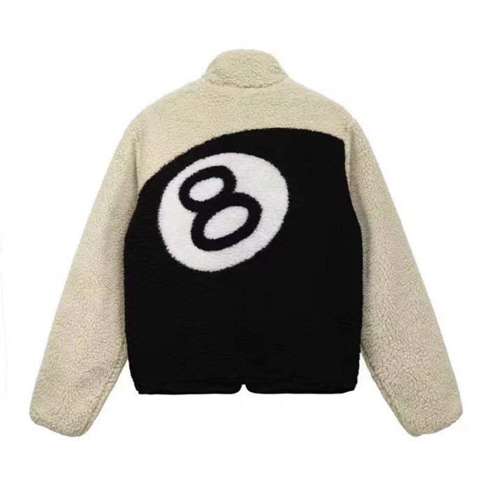 STUSSY BALL PRINT SWEATER CREAM