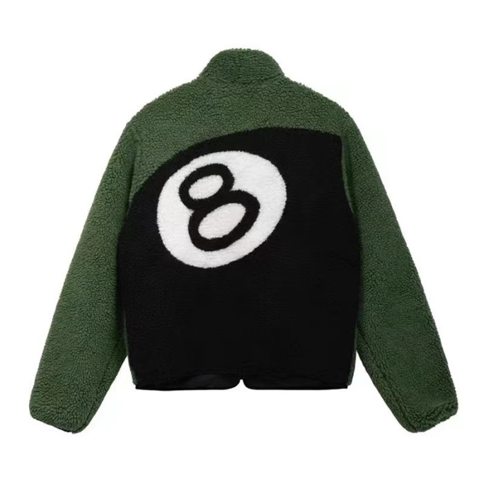 STUSSY BALL PRINT SWEATER GREEN