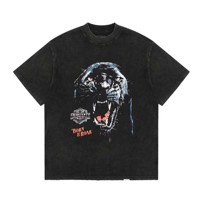 REPRESENT TIGER PRINT TEE BLACK