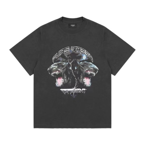 REPRESENT TWO-HEADED HOUND PRINT TEE BLACK