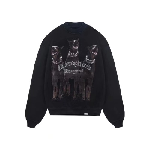 REPRESENT DOG PRINT HOODIE BLACK
