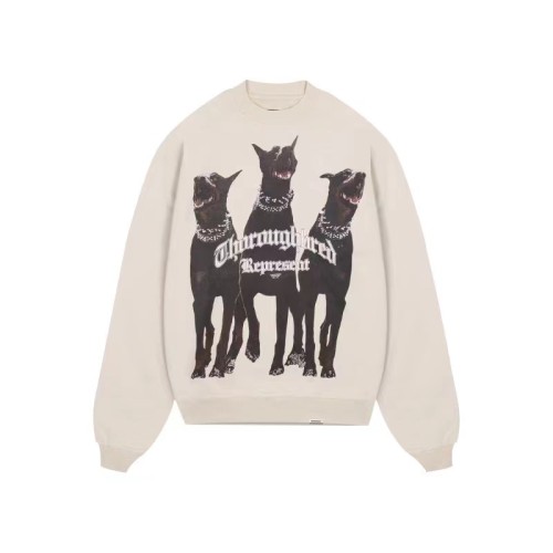 REPRESENT DOG PRINT HOODIE BEIGE