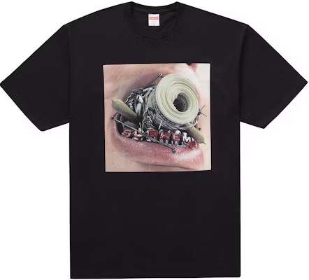 Supreme Braces Tee Black