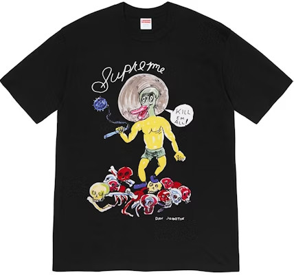 Supreme Daniel Johnston Kill Em All Tee Black