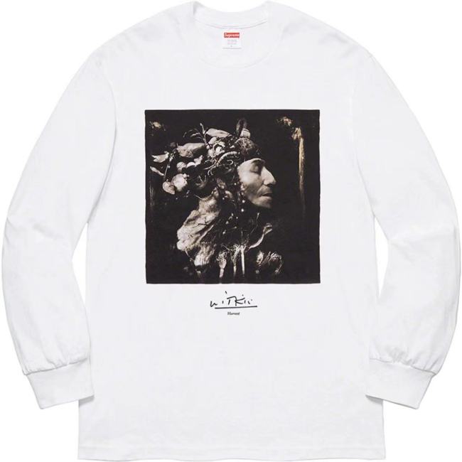 Supreme Joel-Peter Harvest  Long Sleeve Tee White
