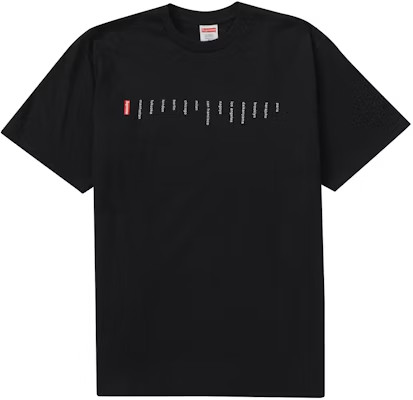 Supreme Location Tee Black