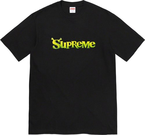 Supreme Green Art Fonts Tee