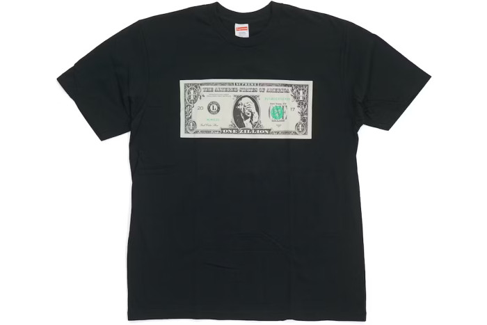 Supreme Dollar Tee Black