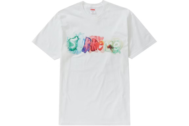 Supreme Watercolor Tee White