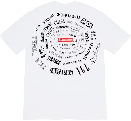 Supreme Spiral Tee White