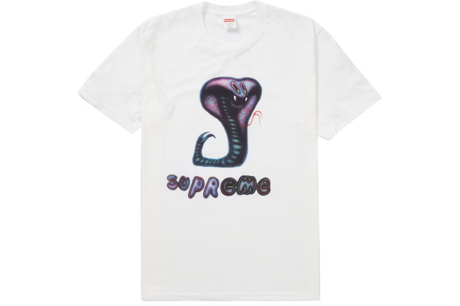 Supreme Snake Tee White