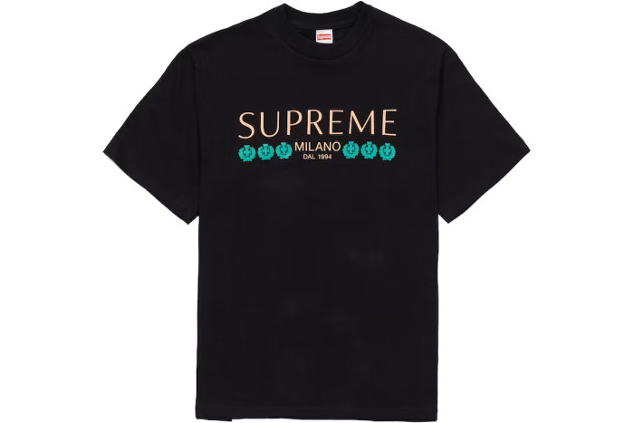 Supreme Milano Tee Black