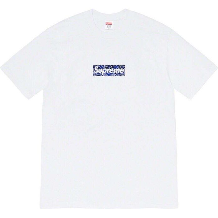 Supreme 19FW Bandana Box Logo Tee