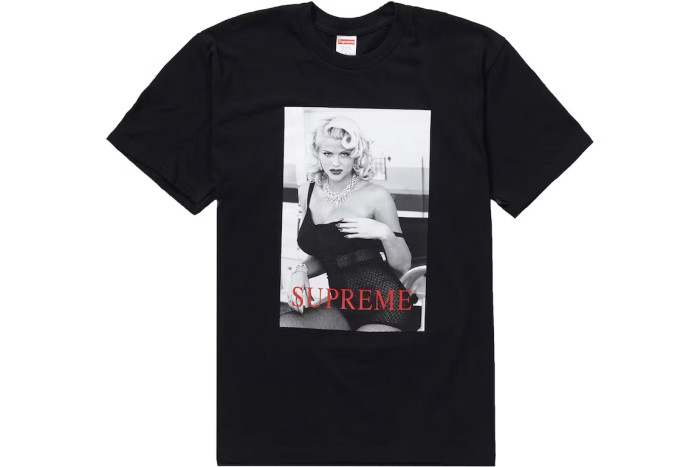 Supreme Anna Nicole Smith Tee Black