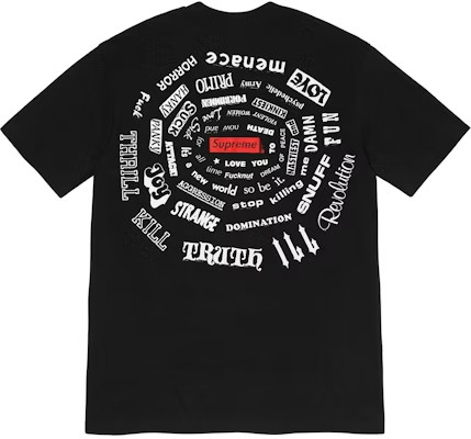 Supreme Spiral Tee Black