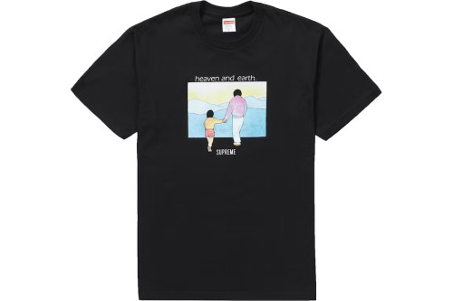 Supreme Heaven And Earth Tee Black