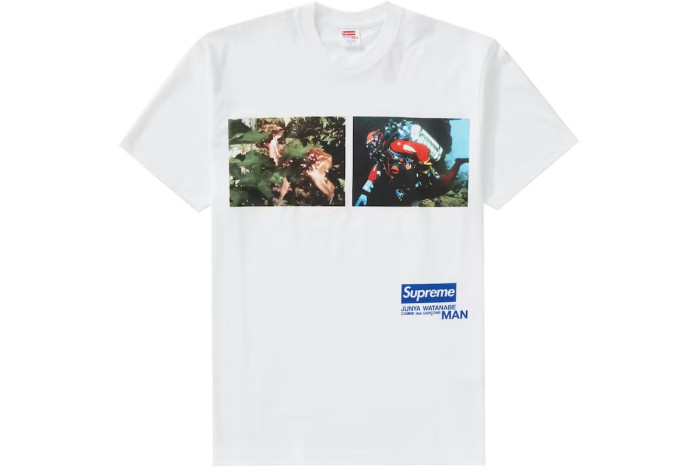 Supreme JUNYA WATANABE CDG MAN Nature Tee White