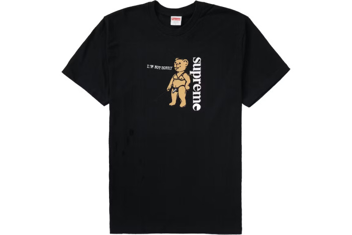 Supreme Not Sorry Tee Black