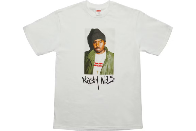 Supreme Nas Tee White