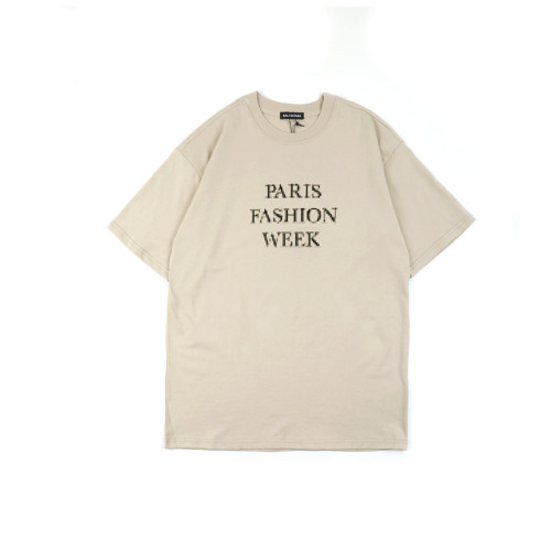 Balenciga logo tee LX007 khaki