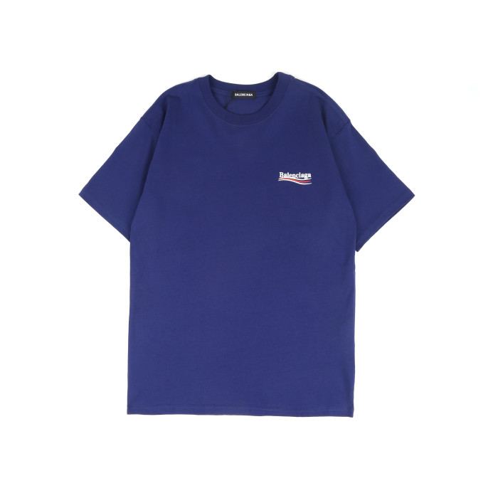 Balenciga logo tee LX002 Deep Blue