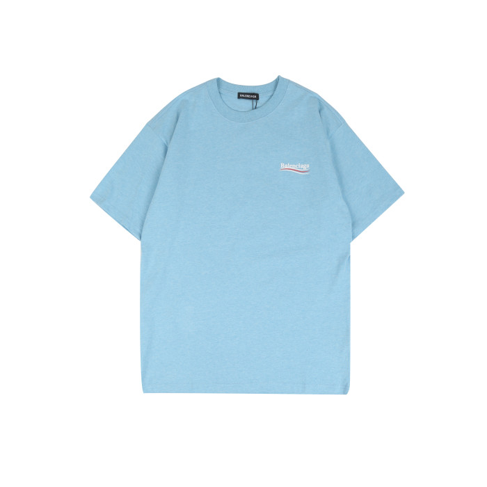 Balenciga logo tee LX002 light blue