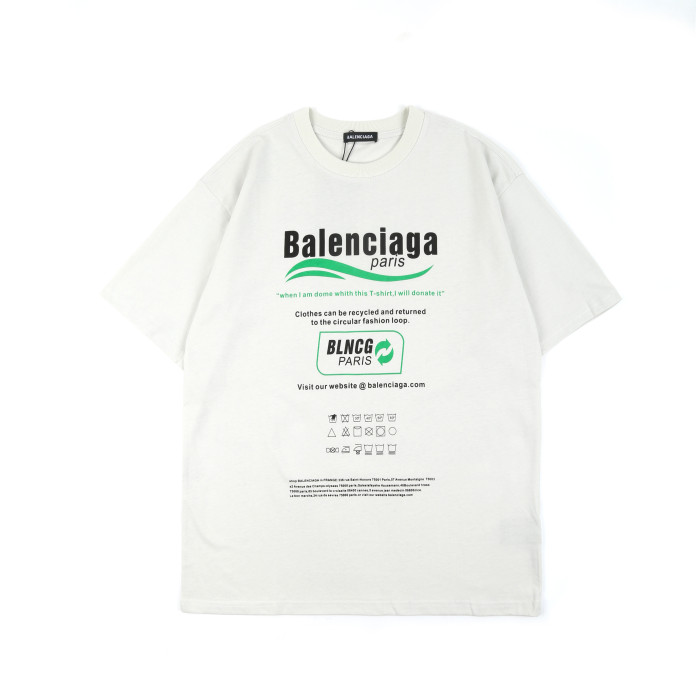 Balenciga logo tee LX010 white