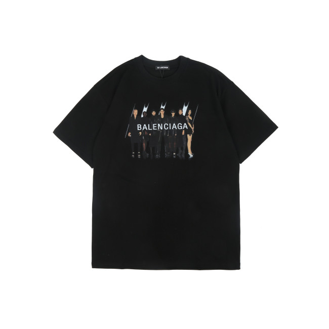 Balenciga logo tee LX009 black