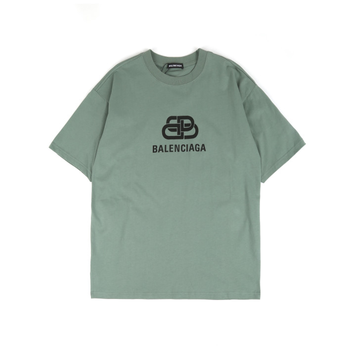 Balenciga logo tee LX001 dark green