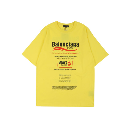 Balenciga logo tee LX010 yellow