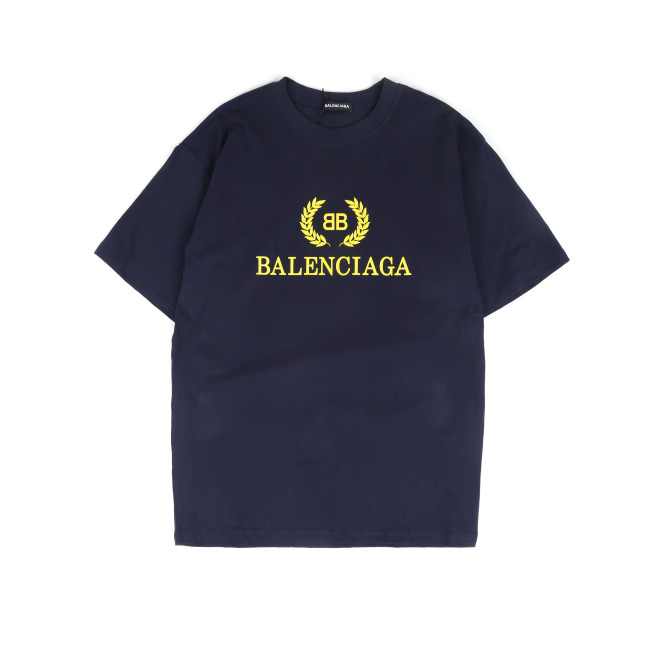 Balenciga logo tee P50 deep blue