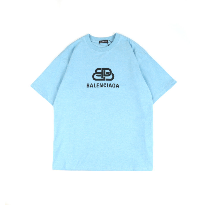 Balenciga logo tee haze blue